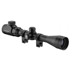 Lunette Viseur LANCER TACTICAL 3-9 X 40 Lumineuse + Colliers 11MM Chasse