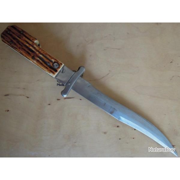 Dague de chasse pliant a l'Estaing .Vintage French folding hunting dagger.