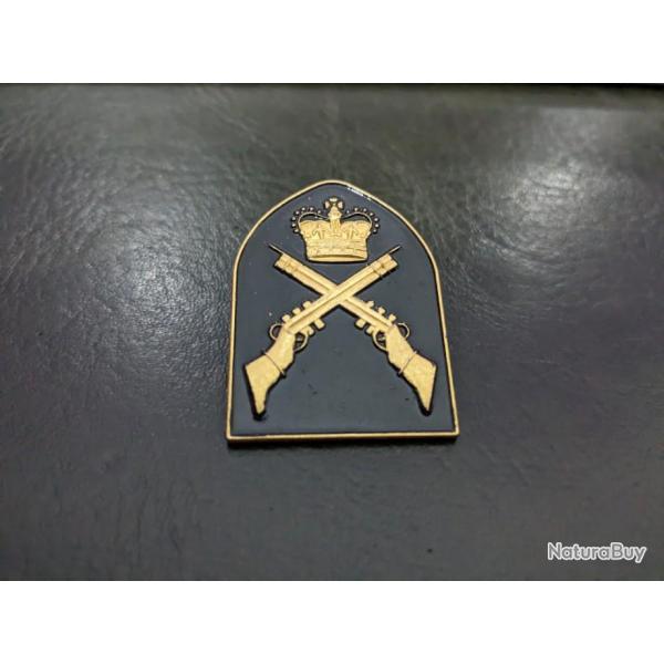 M pins Blason brevet Insigne militaire GB UK army weapon instructor lapel pin Taille : 40 * 30 mm Tr
