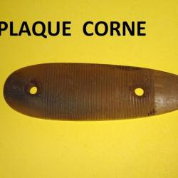 plaque couche crosse fusil CORNE BLONDE long125mm larg39.50mm entr70mm- VENDU PAR JEPERCUTE (D23B46)