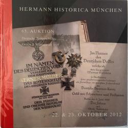 Magnifique Album des ventes d'Hermann Historica München de 22-23 Oct 2012 sur le IIIe Reich