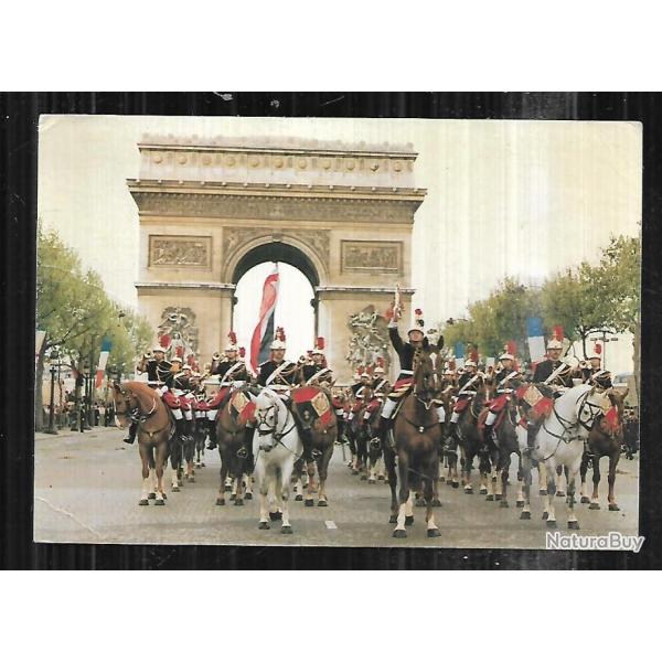 garde rpublicaine fanfare de cavalerie carte postale moderne arc de triomphe paris
