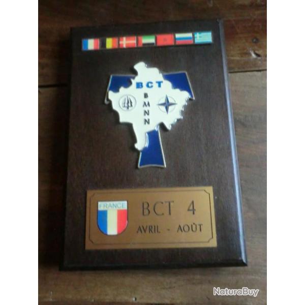 PLAQUE INSIGNE OPEX  B C T 4  AVRIL AOUT  B M N N