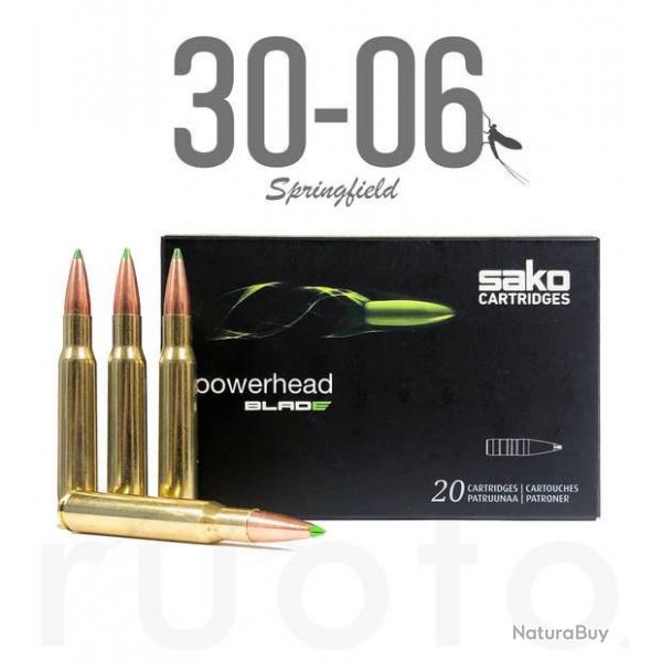 Munitions SAKO calibre 30-06 Powerhead Blade 170gr - 11g x20