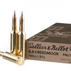 Munitions 6.5 Creedmoor Sellier & Bellot FMJ BT 140gr