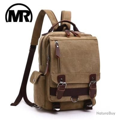 Sac à Dos Vintage Randonnée Chasse Camping Cuir et Toile Chasse - Sacs ...