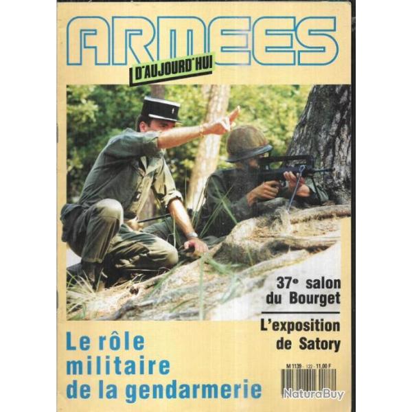 armes d'aujourd'hui 122 juillet-aout 1987 le role militaire de la gendarmerie