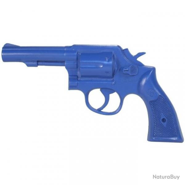 Revolver factice Blueguns S&W Carcasse K 4P - 38 SP - Bleu / Polyurthane