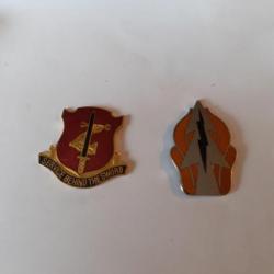 2 Insignes ( crest) infantry  Vietnam