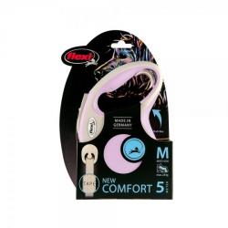 Laisse pour Chien Max.12 Kg FLEXI® New Comfort - Long. 3 m - Rose