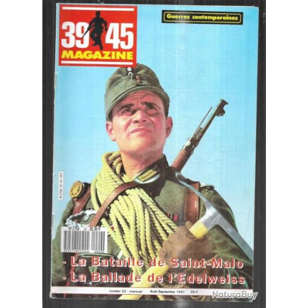 39-45 Magazine 20 gebirsjager , bataille de saint malo, combats pour czembre, dtection marine alg