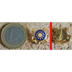 CHINE Réduction insigne de Maître d'équipage de la Marine de TAÏWAN fixation pin's doré émaillé