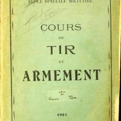 Cours de Tir et Armement 1923 WW1 - Munitions, cartouches, grenades, mortiers, obus, 37mm