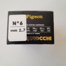 LOT DE 20 CARTOUCHES FIOCCHI PIGEON CAL12 N°6