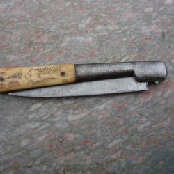 Couteau Corse ancien,Vendetta 26cm / lame 12cm x 2cm
