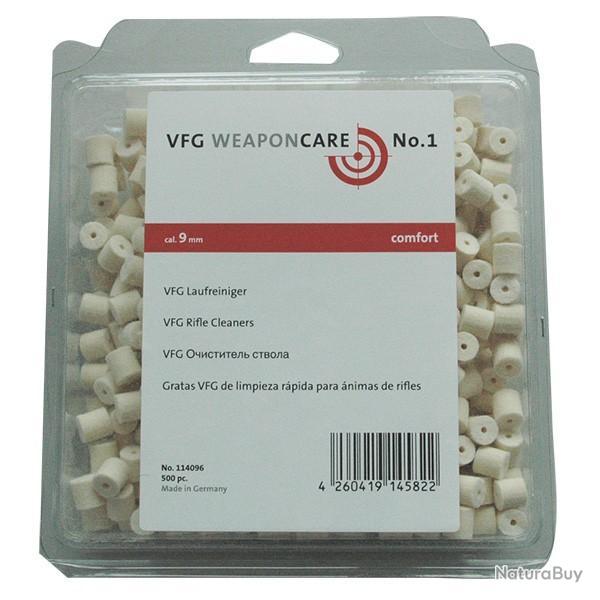 Tampons de nettoyage VFG comfort cal.9mm bte de 500