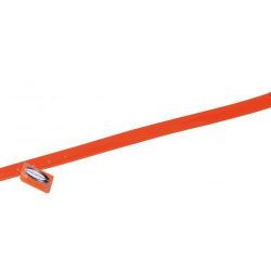 Collier Januel  Biothane Biogold Long 55 cm / Larg 25 mm - Orange