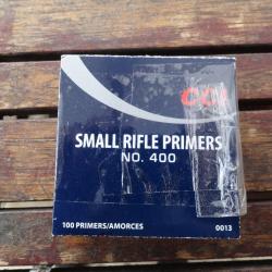 Amorces CCI Small rifle Primers N°400