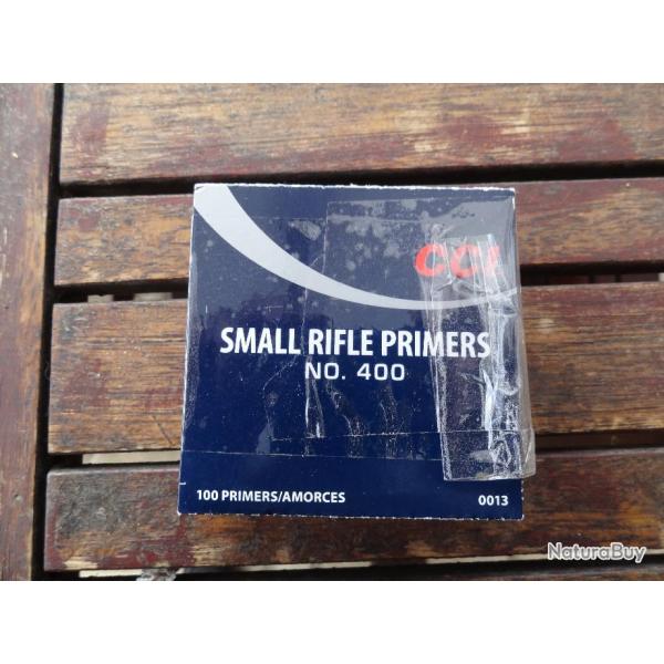 Amorces CCI Small rifle Primers N400