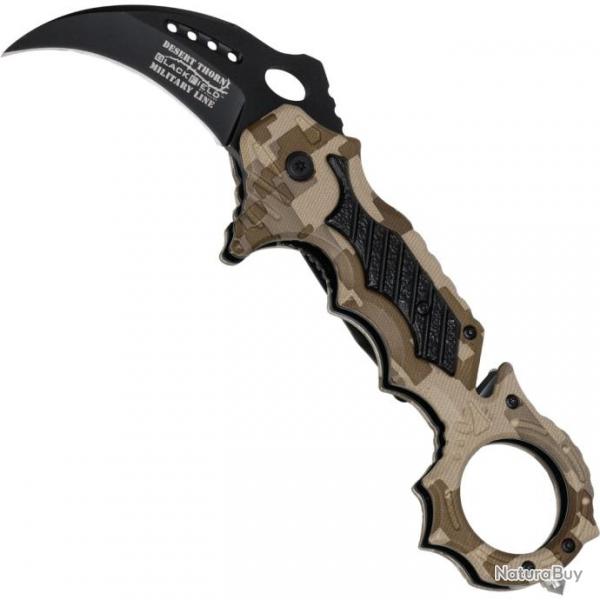 Couteau pliant Karambit Desert Thorn BlackField