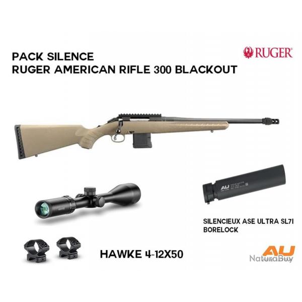 Pack silence RUGER American rifle 300 Blackout Borelock