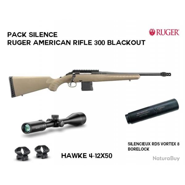 Pack silence RUGER American rifle 300 Blackout v2 Montage mdium