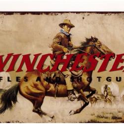 PLAQUE METAL WINCHESTER RIFLES AND GUNS