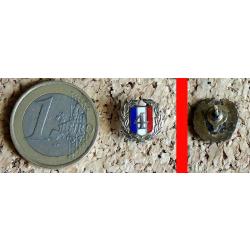 Réduction insigne A IDENTIFIER chiffre 4 sur le drapeau tricolore fixation pin's métal argenté EMAIL