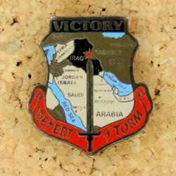Réduction Insigne USA VICTORY Desert Storm 1° Guerre du Golfe Métal cloisonné peint