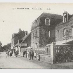 Carte postale ancienne - Mesnil-Val (76) - Rue de la Mer