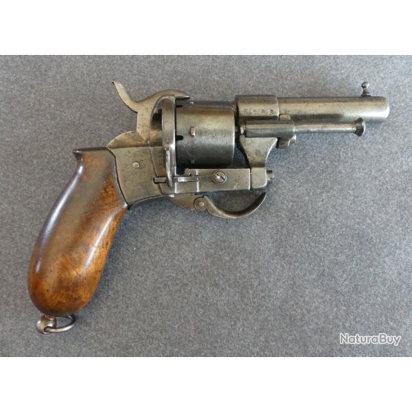 Bon revolver  broche cal 7mm Dumonthier brevet