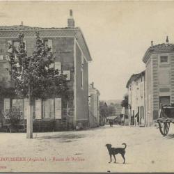 Carte postale ancienne 1907 - Alboussière (07) Route de Boffres