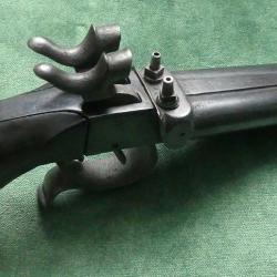 Pistolet  de chasse ou de voyage juxtaposé dit de coffre  calibre 50 fabrication Eibar vers 1850