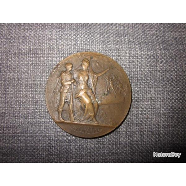 Mdaille Bronze 50 mm - PRO PATRIA, Prparation militaire