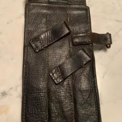 Rare Porte Chargeurs cuir MP40   . Leather pouch .  MP38 und 40 .