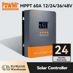 Contrôleur Chargeur Solaire Eclairage Régulateur MPPT 60A LCD Batterie