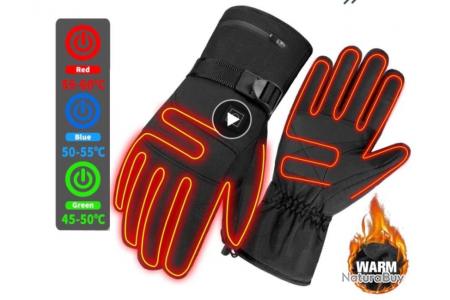 Gants chauffants USB pour femmes, gants chauffants électriques avec  réglages de chaleur à 3 niveaux, chauffe-mains froids d'hiver Gants  thermiques, écran de téléphone tactile (3-d)