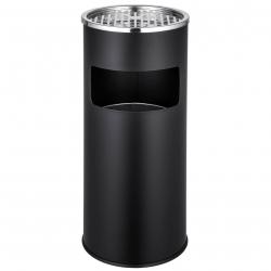 Cendrier extérieur design avec poubelle en acier inoxydable 30 litres noir 08_0000579