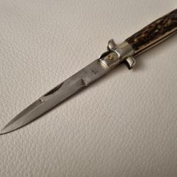 Couteau italien,  non automatique,  pick lock, Années 60, très bon état,  bois de cerf..