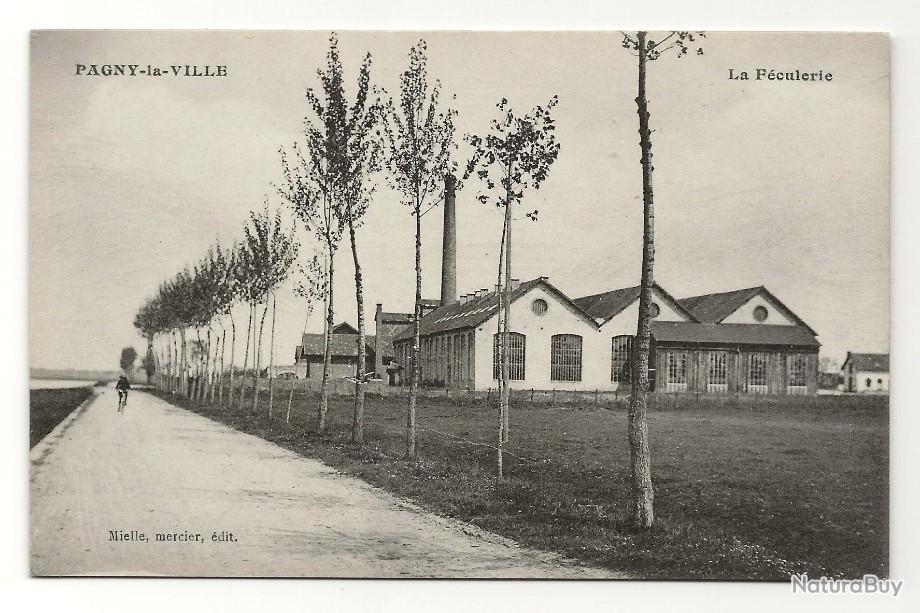 Carte postale ancienne PAGNY LA VILLE (21) La Féculerie Cartes