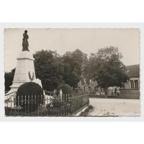 1954 - Carte postale - FLEUREY sur OUCHE (21) Le Monument et l'Ecole