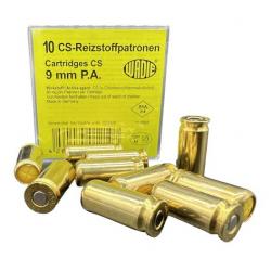 Munitions WADIE "Cartridges CS" 9mm PAK - 10 X munitions GAZ CS