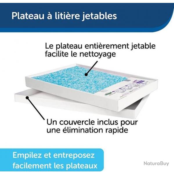 PetSafe ScoopFree 1 Recharge Bac Litire Autonettoyante Crystal Bleu Absorbante - LIVRAISON GRATUITE