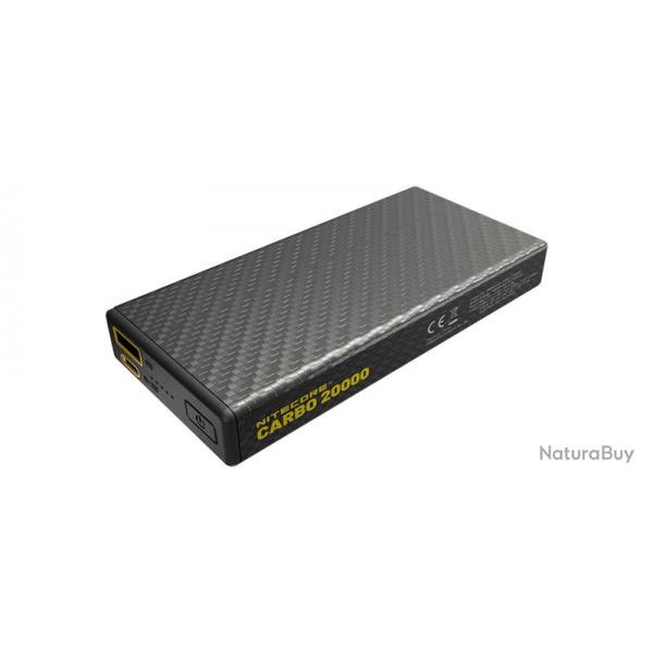 NITECORE - NCC20000 - BATTERIE EXTERNE EN CARBONE - CARBO 20000