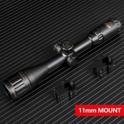 Lunette De Visée Tactique Fusil Chasse 4-16x44 Optique Verte Rouge Airsoft Tir Rail 11 mm