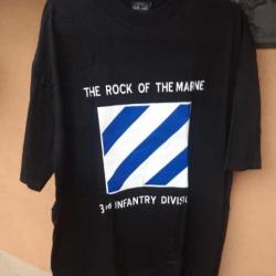 T-SHIRT NOIR "THE ROCK OF THE MARNE"