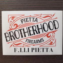 PIETTA FAP " BROTHERHOOD " AUTOCOLLANT STICKER REVOLER POUDRE NOIRE
