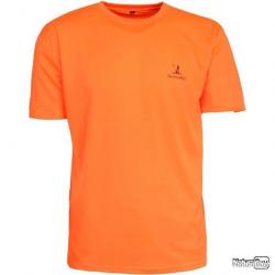 T-SHIRT CHASSE FLUO ORANGE S