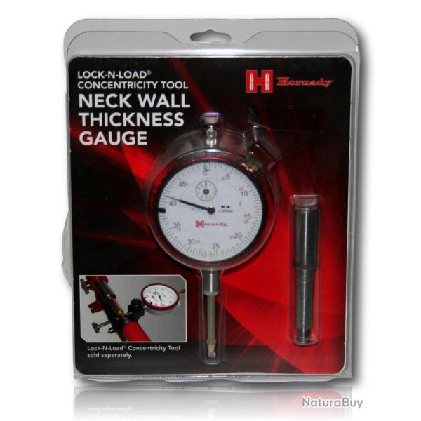OUTIL DE VERIFICATION EPAISSEUR DE COLLETS HORNADY NECK WALL THICKNESS GAUGE 041223
