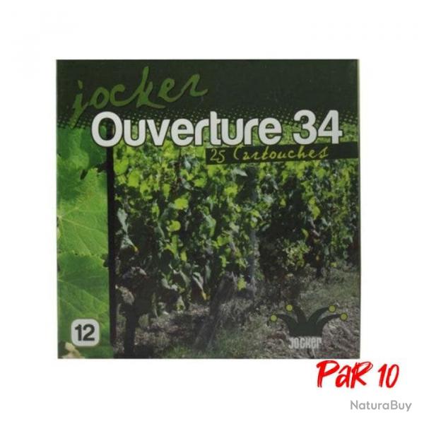 Bote de 25 Cartouches Jocker Ouverture 34 BG Cal. 12 70 16 Par 10